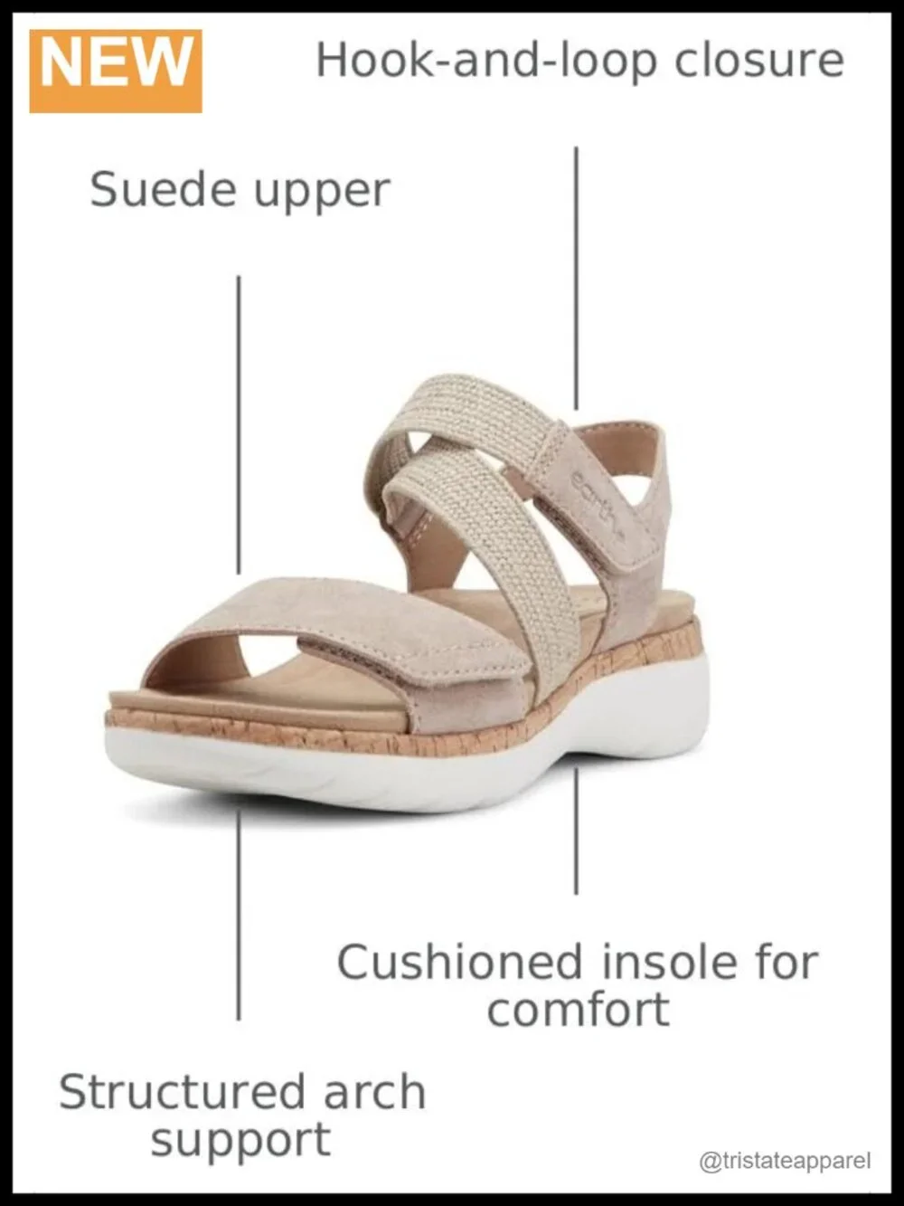Earth Reston Suede Platform Sandals Open Toe Ankle Strap Casual